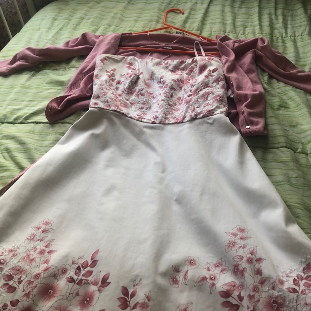 Dress+Cardigan Duo